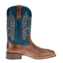 Ariat Men's Valor Ultra Dark Tan 11in. Rocky Blue Square Toe Boots -Ariat Sales Shop 10034080 4