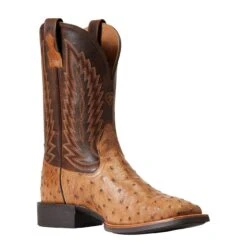 Ariat Men`s Quantum Primo Ranger FQ Ostrich 11` Beam Brown Top Square Toe Boots -Ariat Sales Shop 10040281 3