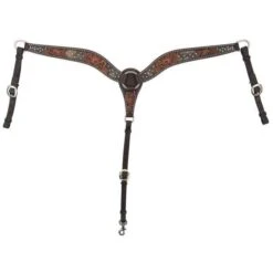 Circle Y Saddlery Dark Flash Arizona Flower Breast Collar -Ariat Sales Shop 1008 23 SC pg 20234