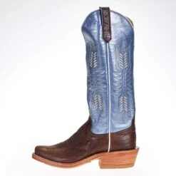 Rios Of Mercedes Women's Ride Ready KangoTobac Smooth Ostrich 15in. Blue Top Cowgirl Boot -Ariat Sales Shop 106141 2