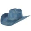 Jw Brooks Custom Hats 50X Robins Egg Smoke 4 1/4in. Brim Felt Cowboy Hat