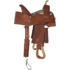 Nrs Competitors NRS Competitor Series Chocolate Youth Roughout Barrel Racing Saddle -Ariat Sales Shop 1411897Y 21