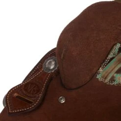 Nrs Competitors NRS Competitor Series Chocolate Youth Roughout Barrel Racing Saddle -Ariat Sales Shop 1411897Y 4