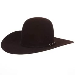 Rodeo King 10X Black Cherry 4 1/2in. Brim Self Band Open Crown Felt Cowboy Hat
