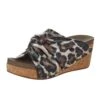 Corkys Footwear Women`s Corky's Cheerful Gold Cheetah Wedge