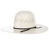 American Hats AHC 7900 Fancy Vent Ivory 4 1/4in. Brim Round Oval Open Crown Cowboy Hat