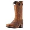 Ariat Men's Hybrid Roughstock Sorrel Crunch Square Toe Boot