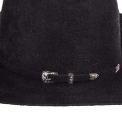 American Hats 20X Grizzly Black 4 1/4in. Brim Felt Cowboy Hat -Ariat Sales Shop 20XGBLKS42 22