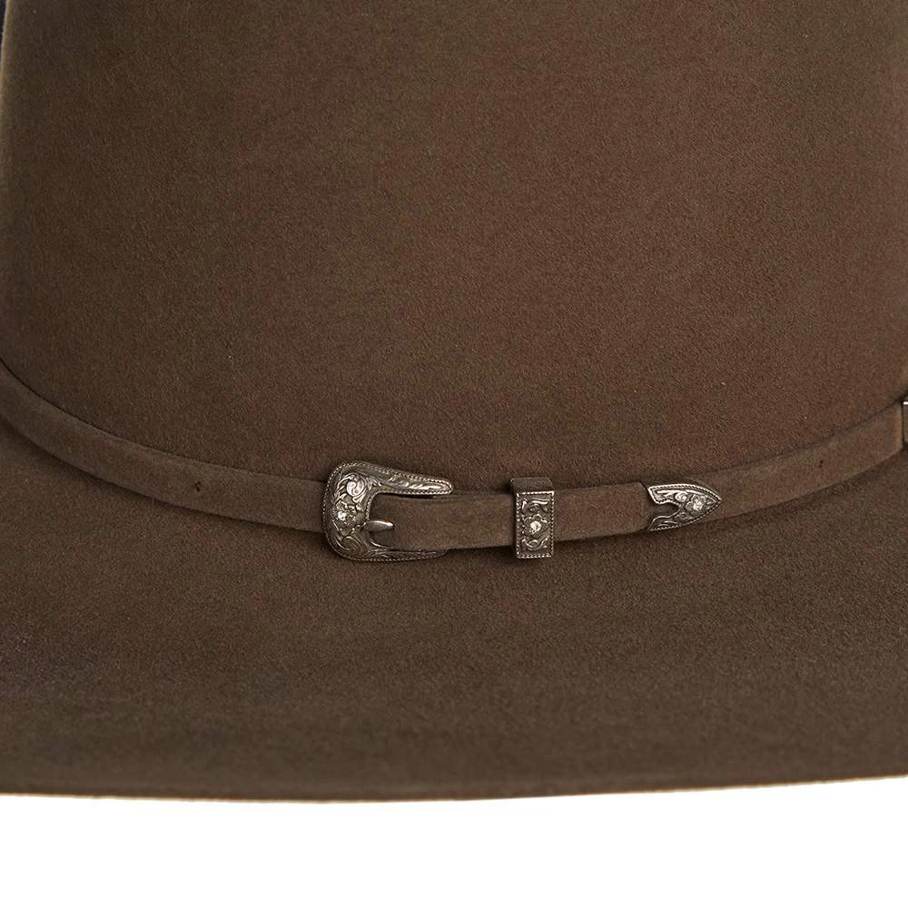 American Hats AHC 20X Pecan 5in. Brim Open Crown Felt Cowboy Hat 2 American Hats AHC 20X Pecan 5in. Brim Open Crown Felt Cowboy Hat - Image 2