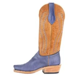 Rios Of Mercedes Men`s Olathe RR Royal Blue Wyoming 15` Vanilla Navajo Bison Top Cowboy Boot -Ariat Sales Shop 256890 3