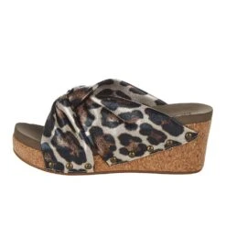 Corkys Footwear Women`s Corky's Cheerful Gold Cheetah Wedge -Ariat Sales Shop 30 5394 GOLDCHEETAH 3