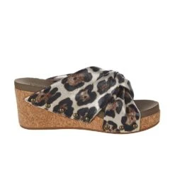 Corkys Footwear Women`s Corky's Cheerful Gold Cheetah Wedge -Ariat Sales Shop 30 5394 GOLDCHEETAH 5