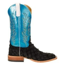Anderson Bean Men's Matte Black Bass Boots 13in. Blue Luster Top Boot -Ariat Sales Shop 323501 4