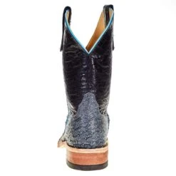 Anderson Bean Women's Denim Full Quill Ostrich 10 In. Black Embossed Top Cowgirl Boot -Ariat Sales Shop 330762 3