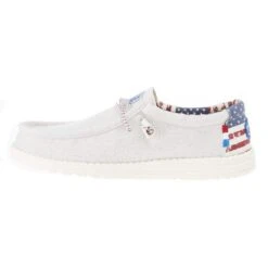 Heydude Men's Hey Dude Wally Patriotic Off White Casual -Ariat Sales Shop 40001 1K1 03