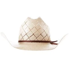 American Hats AHC 5050 Rancher Drilex 4 1/4in. Brim 2 Cord Chocolate Band Straw Cowboy Hat -Ariat Sales Shop 5050RC2CCHOC42 4