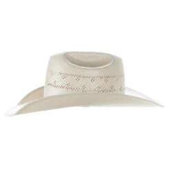 American Hats Solid Weave Fancy Vent 4in. Brim Straw Cowboy Hat 8 American Hats Solid Weave Fancy Vent 4in. Brim Straw Cowboy Hat -Ariat Sales Shop 7210S2CBLK4 21