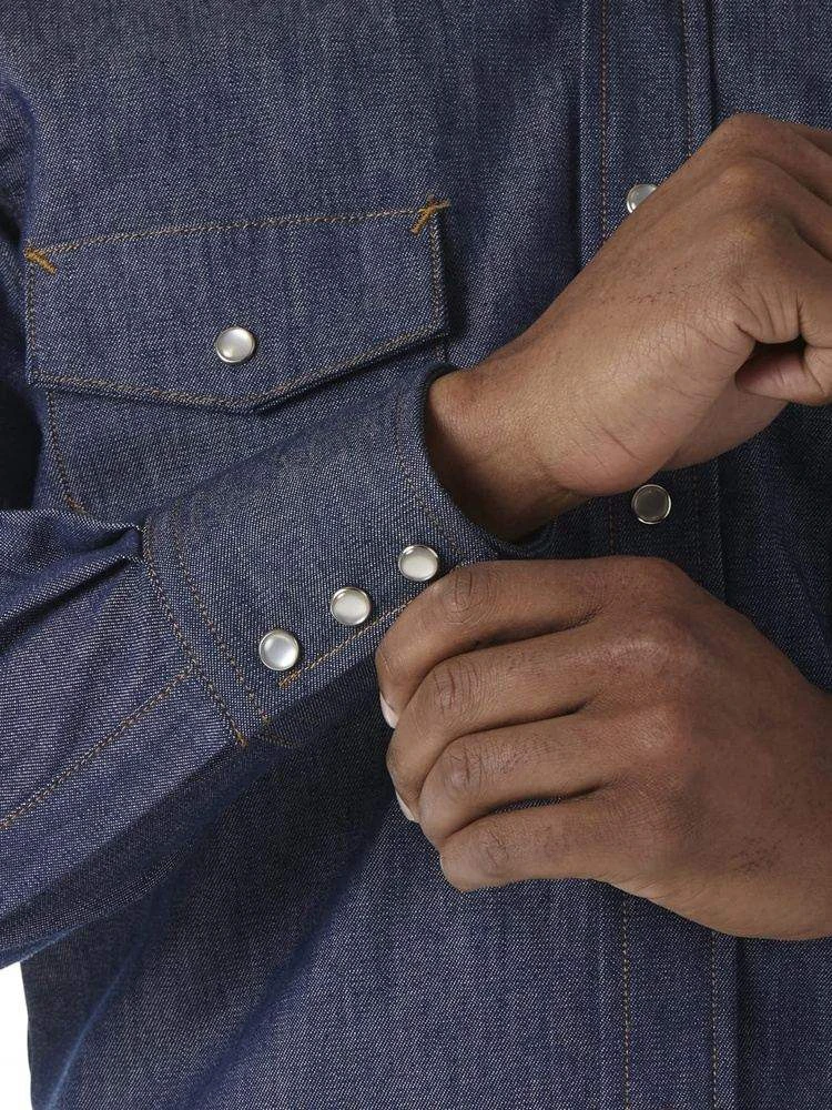 Wrangler Mens FR Flame Resistant Long Sleeve Twill Work Shirt 3 Wrangler Mens FR Flame Resistant Long Sleeve Twill Work Shirt - Image 3