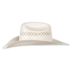 American Hats Ivory 8400 4 1/4in. Brim Rancher Crease Straw Cowboy Hat 6 American Hats Ivory 8400 4 1/4in. Brim Rancher Crease Straw Cowboy Hat -Ariat Sales Shop 8400RC2CCH0C42 2