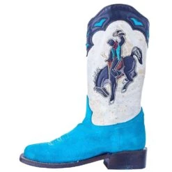 Corral Women`s Blue Suede Inlay Cowgirl Boot -Ariat Sales Shop A4210 3
