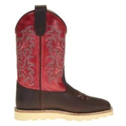 Old West Children's Brown Rugby Grenadine Red Boot -Ariat Sales Shop BCS1951 4