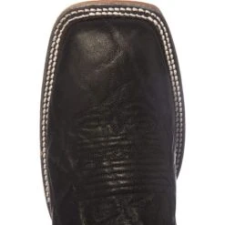 Men's Justin Bent Rail Black Wildebeest Cowboy Boots -Ariat Sales Shop BR319 toe