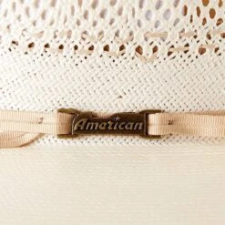 American Hats AHC JC4200 2 Cord Champagne Band 4 1/4in. Brim Open Crown Straw Cowboy Hat -Ariat Sales Shop JC4200S2CCHAMP42 3