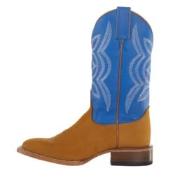 Justin Boots Women's Hayes Tan 11` Blue Square Toe Boot -Ariat Sales Shop JP2601 3