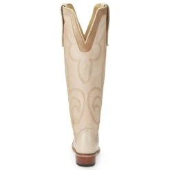 Justin Boots Women's Vintage Verlie Vanilla 17 In Top Round Toe Cowgirl Boot -Ariat Sales Shop JST 006 VN4475
