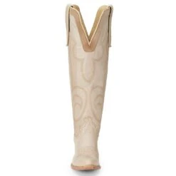 Justin Boots Women's Vintage Verlie Vanilla 17 In Top Round Toe Cowgirl Boot -Ariat Sales Shop JST 008 VN4475