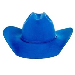 Rodeo King 7X Cobalt Blue 4in. Brim Open Crown Felt Cowboy Hat -Ariat Sales Shop RK322 4