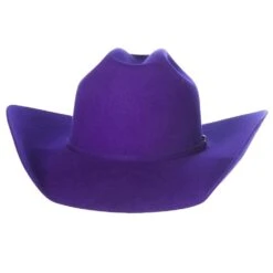 Rodeo King 7X Purple Self Band 4 1/4in. Brim Open Crown Felt Cowboy Hat -Ariat Sales Shop RK457 4