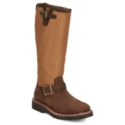 Justin Boots Women's Cottonwood Hickory Brown Square Toe 17in Tall Snake Boot -Ariat Sales Shop SN6914 02