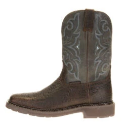 Justin Boots Men's Stampede H20 Amarillo 11in. Slate Embossed Top Soft Toe Work Boot -Ariat Sales Shop WK4312 3